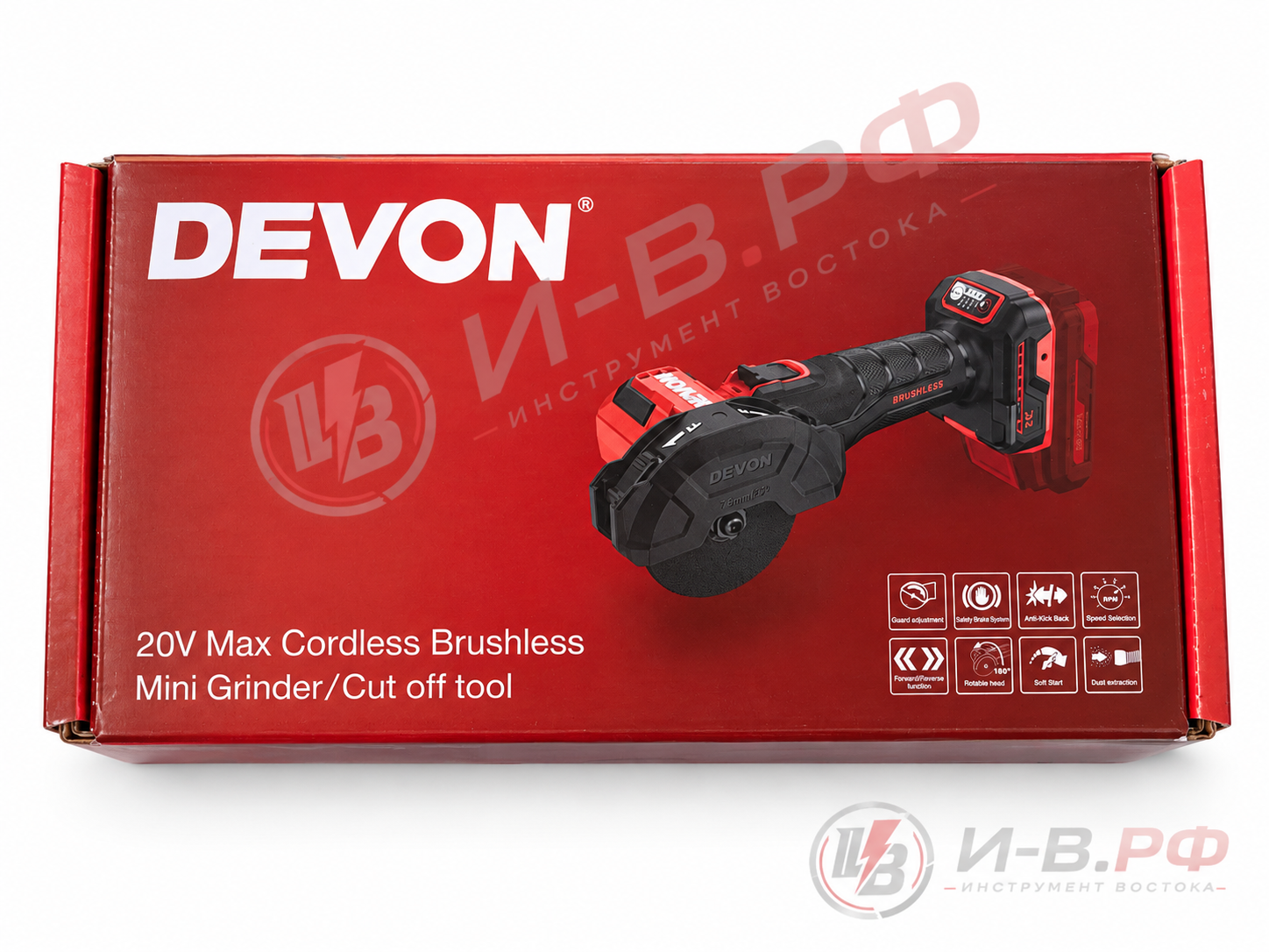 Мини-УШМ DEVON 5858-Li-20, 76 мм, 20V